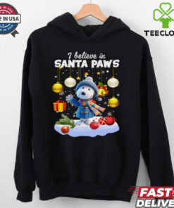 I believe in santa paws christmas shirt 2 I believe in santa paws christmas shirt