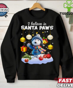 I believe in santa paws christmas shirt 3 I believe in santa paws christmas shirt