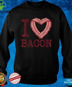 I heart bacon funny I Love Bacon T Shirt