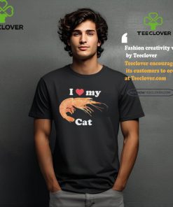 I heart my cat shrimp shirt