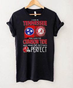 I live in Tennessee and I love the Alabama Crimson Tide which means I’m pretty much perfect T hoodie, sweater, longsleeve, shirt v-neck, t-shirt