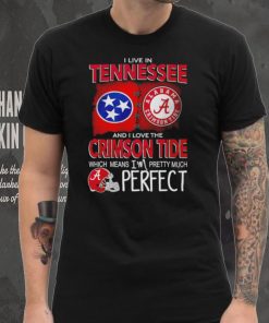 I live in Tennessee and I love the Alabama Crimson Tide which means I’m pretty much perfect T hoodie, sweater, longsleeve, shirt v-neck, t-shirt