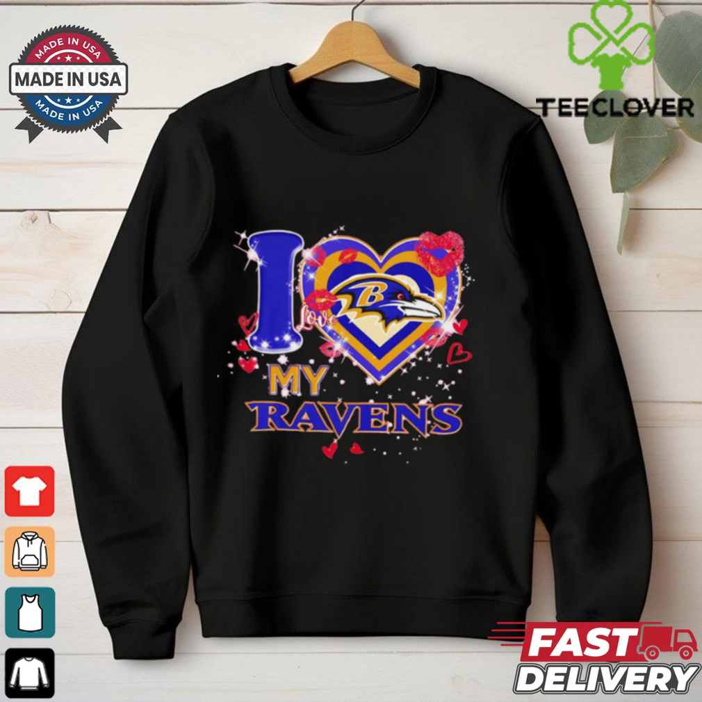 I love Baltimore Ravens my Ravens heart shirt I love Baltimore Ravens my Ravens heart shirt