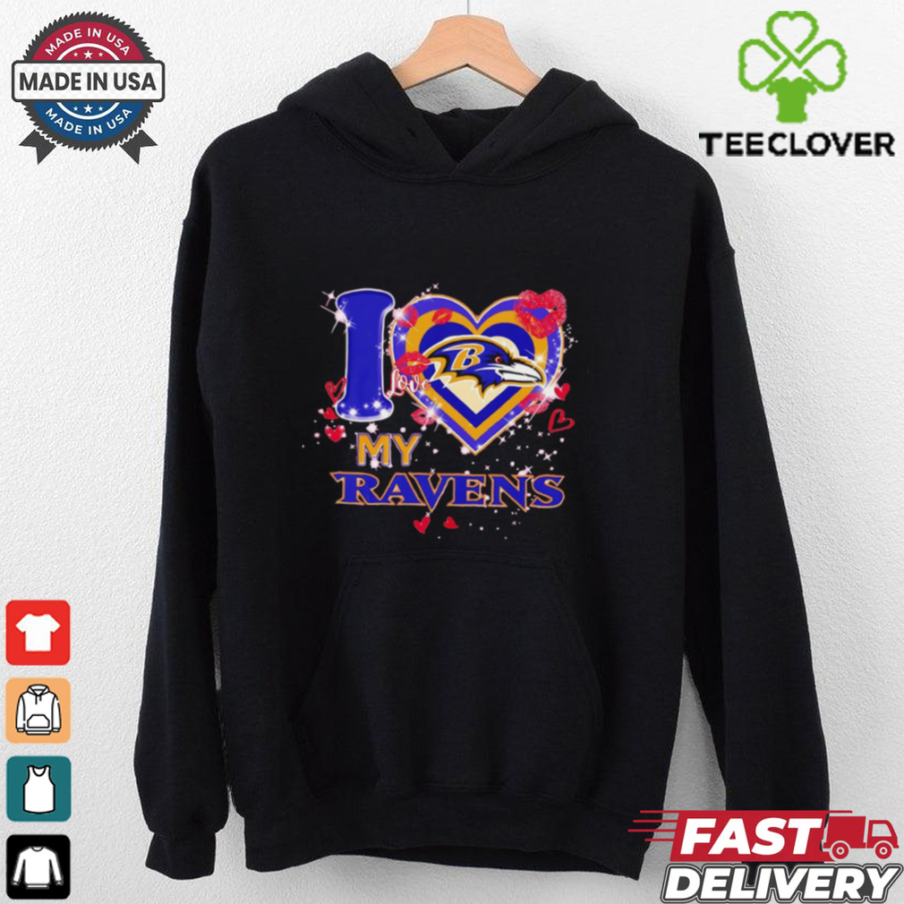 I love Baltimore Ravens my Ravens heart shirt I love Baltimore Ravens my Ravens heart shirt