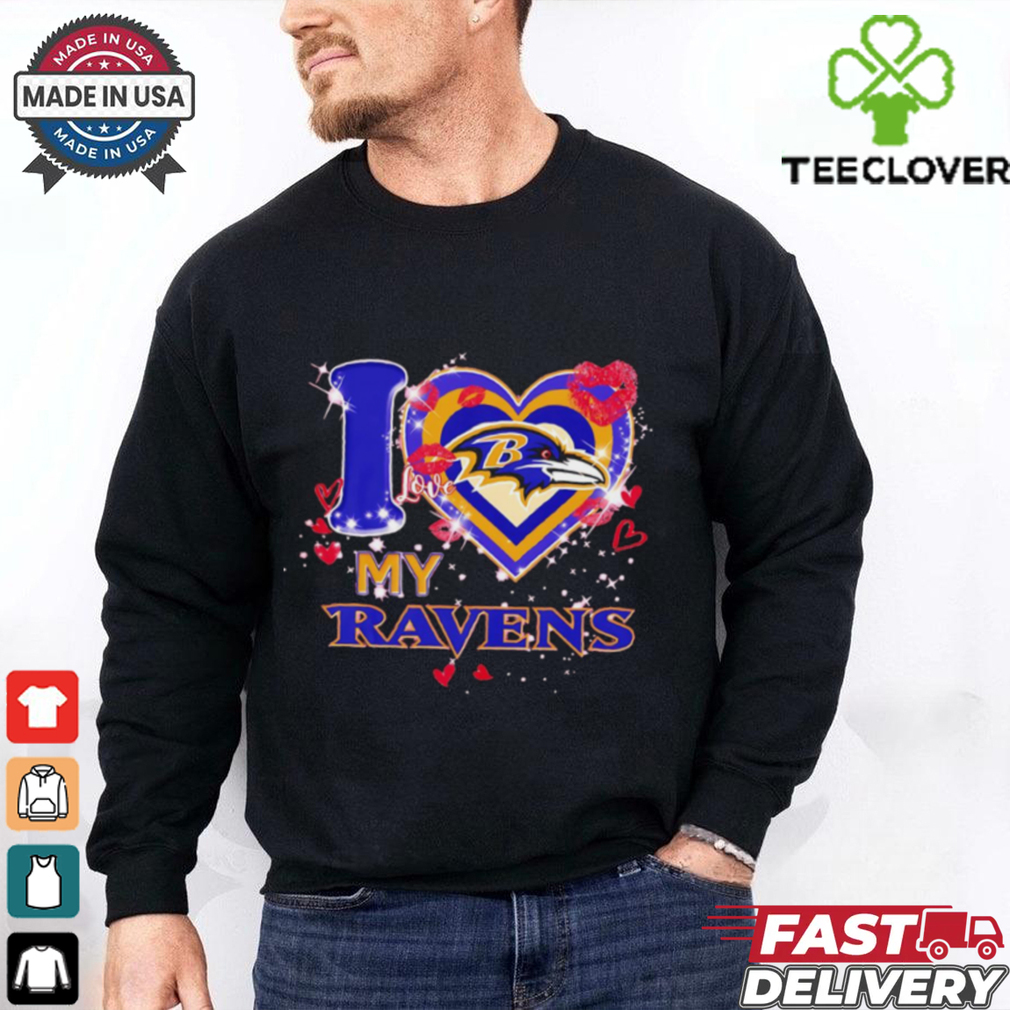 I love Baltimore Ravens my Ravens heart shirt I love Baltimore Ravens my Ravens heart shirt