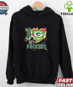 I love Green Bay Packers my Packers heart shirt