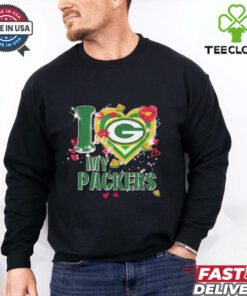 I love Green Bay Packers my Packers heart shirt