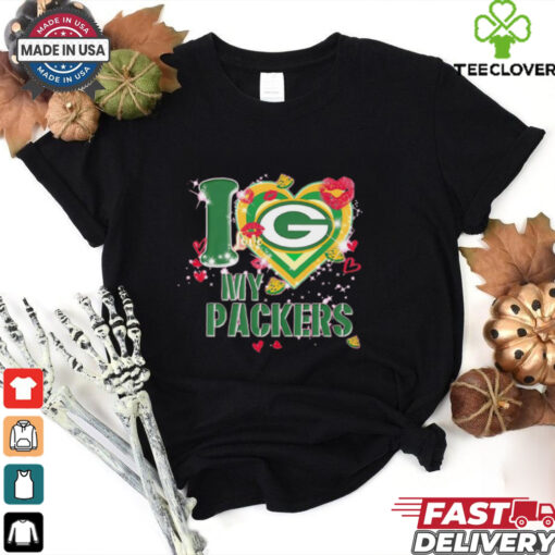 I love Green Bay Packers my Packers heart shirt