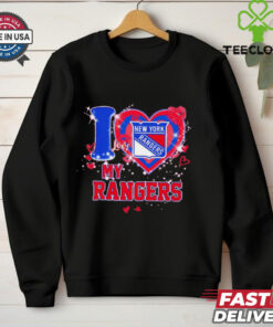I love New York Rangers ny Rangers heart shirt
