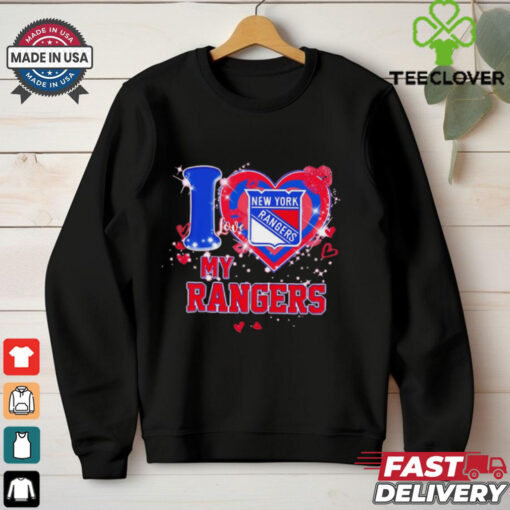 I love New York Rangers ny Rangers heart shirt