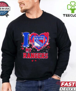 I love New York Rangers ny Rangers heart shirt