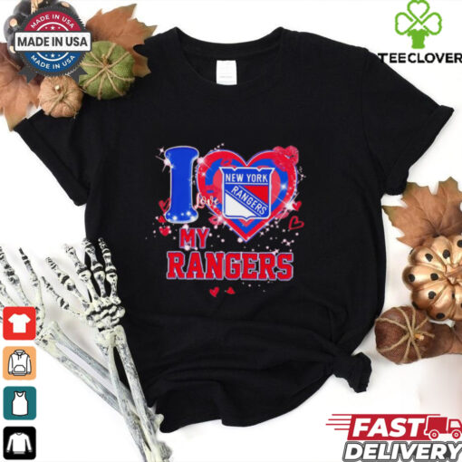 I love New York Rangers ny Rangers heart shirt