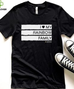 I love my Rainbow Family Rainbow Families Queensland logo shirt