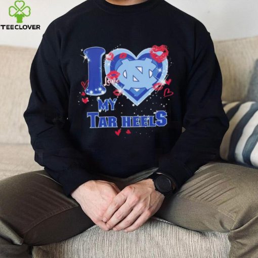 I love my Tar Heels hearts kisses Valentine hoodie, sweater, longsleeve, shirt v-neck, t-shirt