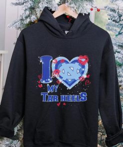 I love my Tar Heels hearts kisses Valentine hoodie, sweater, longsleeve, shirt v-neck, t-shirt