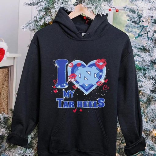 I love my Tar Heels hearts kisses Valentine hoodie, sweater, longsleeve, shirt v-neck, t-shirt