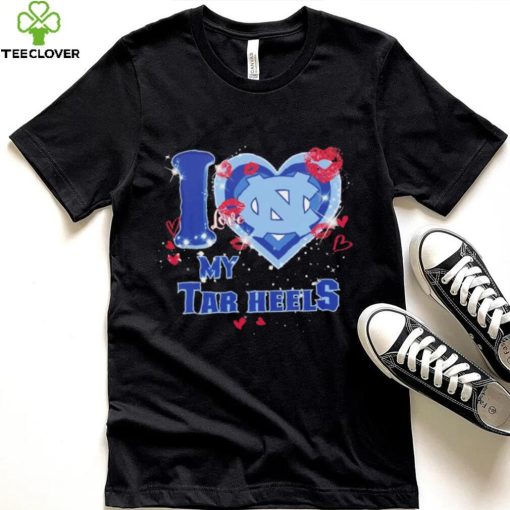 I love my Tar Heels hearts kisses Valentine hoodie, sweater, longsleeve, shirt v-neck, t-shirt