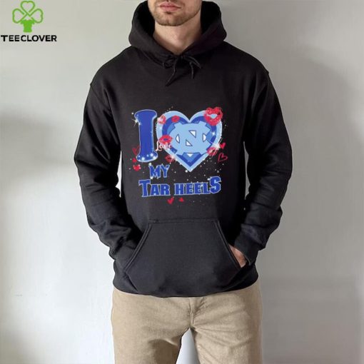 I love my Tar Heels hearts kisses Valentine hoodie, sweater, longsleeve, shirt v-neck, t-shirt