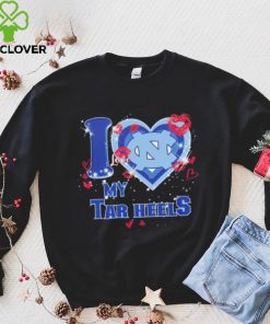 I love my Tar Heels hearts kisses Valentine hoodie, sweater, longsleeve, shirt v-neck, t-shirt