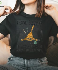 I love sleeping it is like being dead without the commitment, cat shirt, cat lover, funny shirt, cat mom, cat dad Classic T Shirt