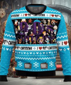 I love the 90s Cartoons Christmas Sweater