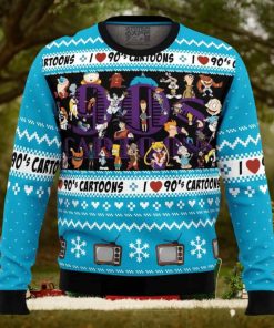 I love the 90s Cartoons Christmas Sweater