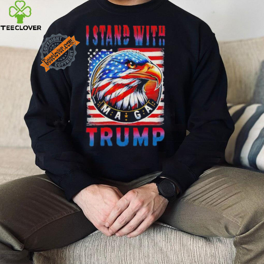 I stand with Trump Maga America flag hoodie, sweater, longsleeve, shirt v-neck, t-shirt