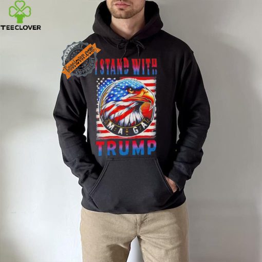 I stand with Trump Maga America flag hoodie, sweater, longsleeve, shirt v-neck, t-shirt