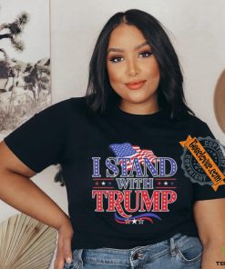 I stand with Trump USA flag shirt