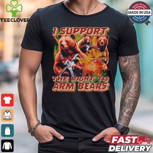 I support the right to arm bears retro shirt