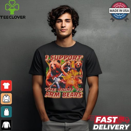 I support the right to arm bears retro shirt
