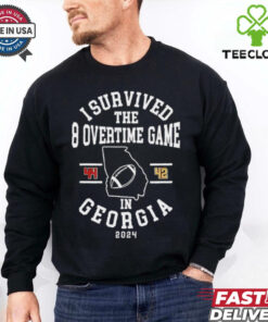 I survived the 8 overtime game in Georgia 44 42 2024 shirt
