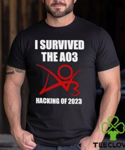 I survived the A03 Hacking of 2023 logo hoodie, sweater, longsleeve, shirt v-neck, t-shirt