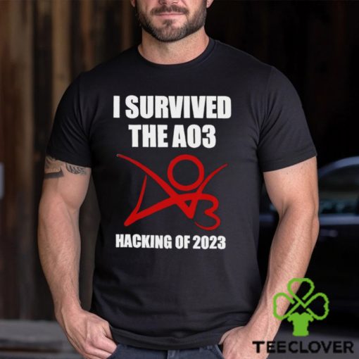 I survived the A03 Hacking of 2023 logo hoodie, sweater, longsleeve, shirt v-neck, t-shirt