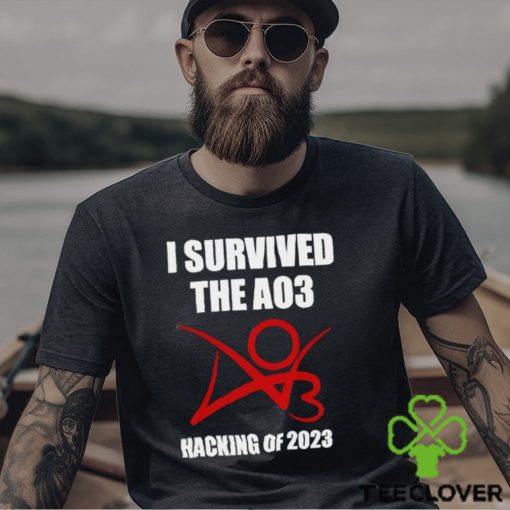 I survived the A03 Hacking of 2023 logo hoodie, sweater, longsleeve, shirt v-neck, t-shirt