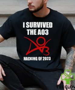 I survived the A03 Hacking of 2023 logo hoodie, sweater, longsleeve, shirt v-neck, t-shirt