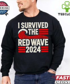 I survived the red wave 2024 retro shirt