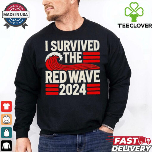 I survived the red wave 2024 retro shirt