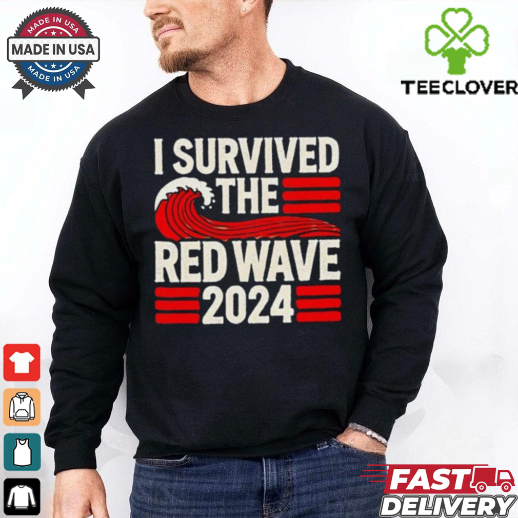 I survived the red wave 2024 retro shirt I survived the red wave 2024 retro shirt