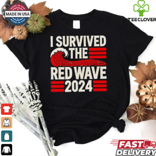I survived the red wave 2024 retro shirt
