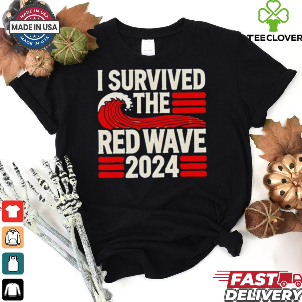 I survived the red wave 2024 retro shirt I survived the red wave 2024 retro shirt