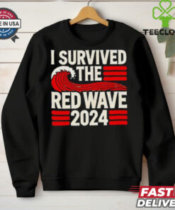 I survived the red wave 2024 retro shirt