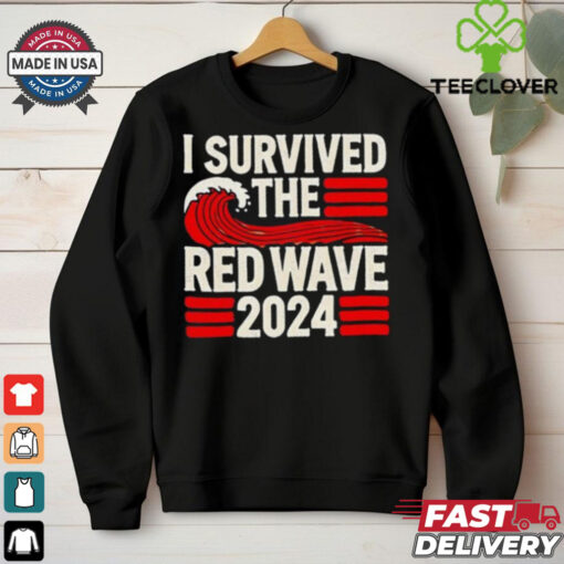 I survived the red wave 2024 retro shirt
