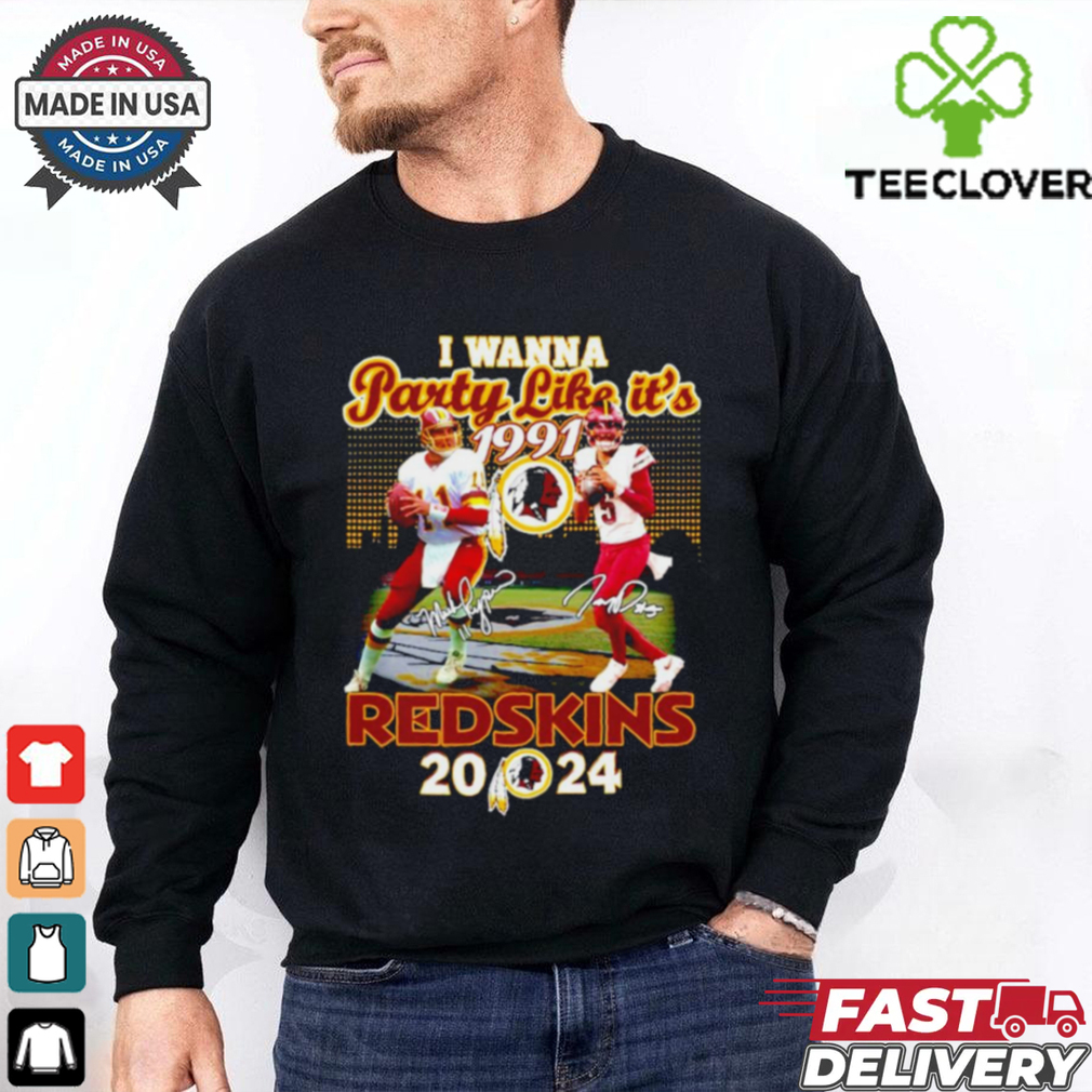 I wanna party like it’s 1991 Washington Commanders Redskins 2024 shirt I wanna party like it’s 1991 Washington Commanders Redskins 2024 shirt