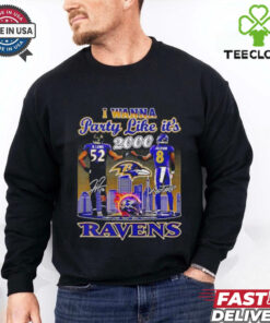 I wanna party like it’s 2000 Lewis and Jackson Baltimore Ravens signatures shirt