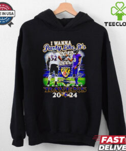 I wanna party like it’s 2012 and 2000 Baltimore Ravens 2024 shirt