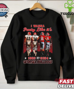 I wanna party like it’s Lastinger Walker Beck and Frazier 1982 2024 Georgia Bulldogs shirt