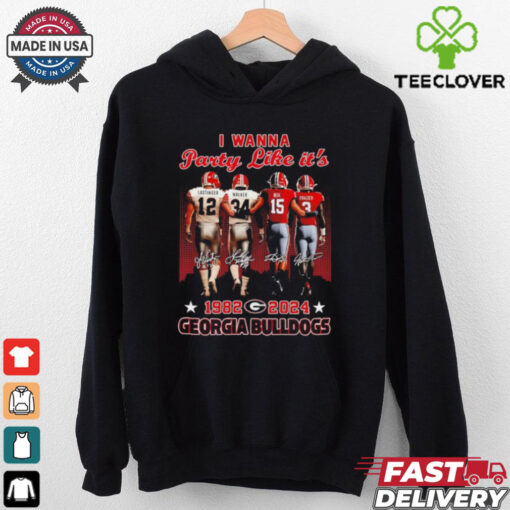 I wanna party like it’s Lastinger Walker Beck and Frazier 1982 2024 Georgia Bulldogs shirt