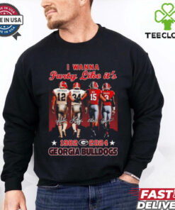 I wanna party like it’s Lastinger Walker Beck and Frazier 1982 2024 Georgia Bulldogs shirt