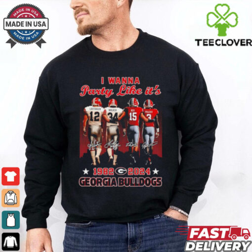 I wanna party like it’s Lastinger Walker Beck and Frazier 1982 2024 Georgia Bulldogs shirt